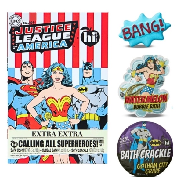 Brand New DC Justice League Bath Bomb/Bubble Bath/Bath Crackle - Picture 16 of 16